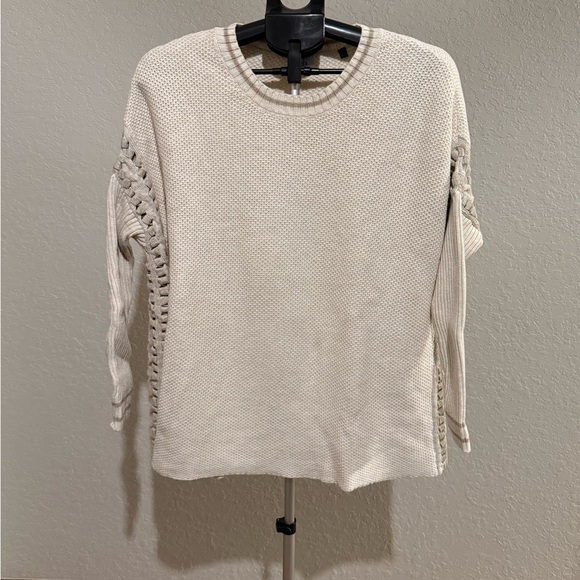 Cabi Slip Stitch Sweater 3682 Grey Sz M - Picture 3 of 6